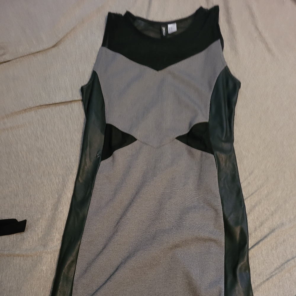 Black and grey dress